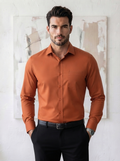 Cotton Formal Shirts for Men | Plain Full Sleeve Pocket Shirt