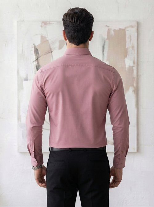 Cotton Formal Shirts for Men | Plain Full Sleeve Pocket Shirt